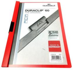 DURABLE Klipmappa DURABLE Duraclip A/4 60 lapig piros (220903) - robbitairodaszer