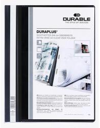 DURABLE Gyorsfűző DURABLE Duraplus A/4 széles panorámás fekete (257901) - robbitairodaszer