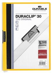 DURABLE Klipmappa DURABLE Duraclip A/4 30 lapig sárga (220004) - robbitairodaszer