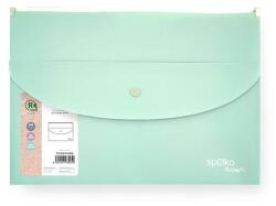 Spoko Irattasak SPOKO ReLeaf PP A/4 cipzáras és A/5 patentos SoftTouch menta zöld (S110441406) - robbitairodaszer