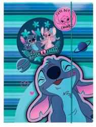 COOLPACK Gumis mappa COOLPACK Lilo és Stitch A/4 kék csíkos mintás (R74784PTR) - robbitairodaszer