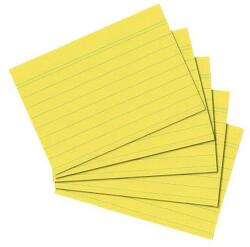 Herlitz Kartotékkártya A/7 vonalas sárga 100 lapos (01150713)