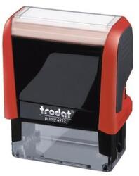 Trodat Bélyegző TRODAT Printy 4.0 4912 tűzpiros ház fekete párna (4912P/F) - robbitairodaszer