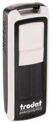 Trodat Bélyegző TRODAT Pocket Printy 9512 zseb fehér ház fekete párna (9512FE/F) - robbitairodaszer
