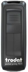 Trodat Bélyegző TRODAT Pocket Printy 9511 zseb fekete ház (9511F/F) - robbitairodaszer