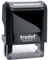 Trodat Bélyegző TRODAT Printy 4.0 4911 eco-fekete ház kék párna (4911F/K) - robbitairodaszer