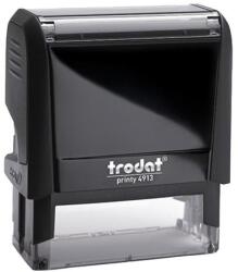 Trodat Bélyegző TRODAT Printy 4.0 4913 fekete ház piros párna (4913F/P) - robbitairodaszer