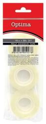 Optima Ragasztószalag OPTIMA víztiszta 15mmx33m átlátszó 3 darabos (29062) - robbitairodaszer