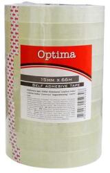 Optima Ragasztószalag OPTIMA víztiszta 15mmx66m átlátszó 10 darabos (29067) - robbitairodaszer
