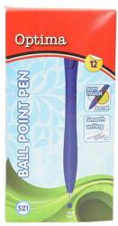 Optima Golyóstoll OPTIMA nyomógombos 521 kék (100910) - robbitairodaszer