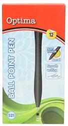 Optima Golyóstoll OPTIMA nyomógombos 521 fekete (100911) - robbitairodaszer