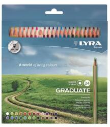 LYRA Színes ceruza LYRA Graduate hatszögletű 24 darabos (2871241) - robbitairodaszer