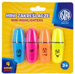 Astra Szövegkiemelő ASTRA mini 4 szín/bliszter (317122005) - robbitairodaszer