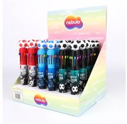 Nebulo Golyóstoll NEBULO 0, 7 mm 10 színű Foci (DTG-10COL-004) - robbitairodaszer