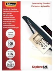 Fellowes Lamináló fólia FELLOWES 75x105 mm 125 mikron fényes 100/csom (5306901) - robbitairodaszer