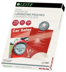 Leitz Lamináló fólia LEITZ A/4 175 mikron fényes 100 lapos (74830000) - robbitairodaszer