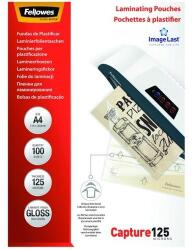 Fellowes Lamináló fólia FELLOWES A/4 125 mikron fényes 100/csom (5307407) - robbitairodaszer