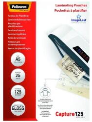 Fellowes Lamináló fólia FELLOWES A/5 125 mikron fényes 25/csom (5396101) - robbitairodaszer