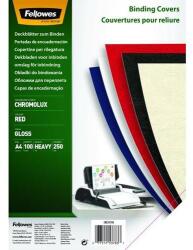 Fellowes Hátlap FELLOWES Chromolux A/4 250 g fényes piros 100/csom (5378303) - robbitairodaszer
