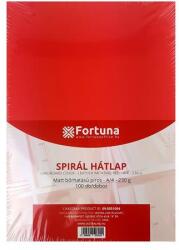 Fortuna Hátlap FORTUNA A/4 230 g matt bőrhatású piros 100/dob (09.0051004) - robbitairodaszer