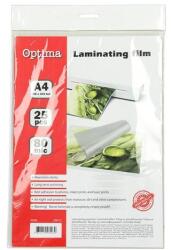 Optima Lamináló fólia OPTIMA A/4 80 mikron fényes 25/csom (20285) - robbitairodaszer