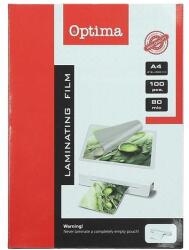 Optima Lamináló fólia OPTIMA A/4 80 mikron fényes 100/csom (20281) - robbitairodaszer