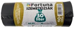 Fortuna Szemeteszsák FORTUNA 30L fekete 50x60 cm 20 darabos (12.01738) - robbitairodaszer