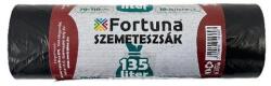 Fortuna Szemeteszsák FORTUNA 135L fekete 70x110 cm 10 darabos (12.01741) - robbitairodaszer