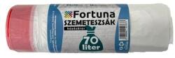 Fortuna Szemeteszsák FORTUNA 70L húzózáras fehér 65x70 cm 15 darabos (12.01744) - robbitairodaszer