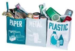  Szemeteszsák szatyor szelektív gyűjtéshez 3 darabos (FC4910030) - robbitairodaszer