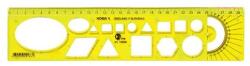 Optima Sablon vonalzó OPTIMA hajlékony sárga 30cm (53064) - robbitairodaszer