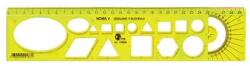 Optima Sablon vonalzó OPTIMA fluor 30cm (53009)
