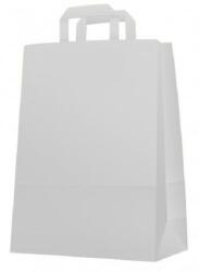  Papírtáska szalagfüles 260x120x350 mm fehér (102635F) - robbitairodaszer