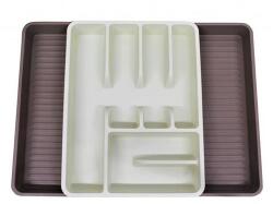 Raketa Evőeszköztartó POBEDA állítható műanyag 38x29x5, 7 cm - robbitairodaszer