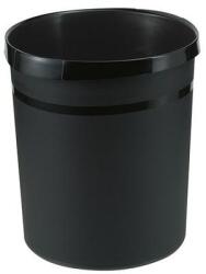 Han Papírkosár műanyag tömörfalú HAN TREND fekete 18L (18190-13) - robbitairodaszer
