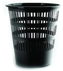 Donau Papírkosár műanyag DONAU 12L fekete (UD307-01) - robbitairodaszer
