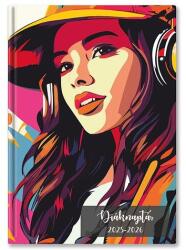 TopTimer Diák zsebkönyv TOPTIMER papírborító B/6 heti 120x170mm Girl 2025-2026 (26D100J-00F) - robbitairodaszer