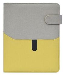 Saturnus Gyűrűs kalendárium SATURNUS L229 sárga lapos szürke-zöld műbőr 2025 (SL229-006)