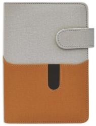 Saturnus Gyűrűs kalendárium SATURNUS M229 sárga lapos szürke-barna műbőr 2025 (SM229-001)