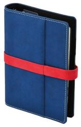 Saturnus Gyűrűs kalendárium SATURNUS L225 chamois lapos kék-piros műbőr 2025 (SL225-004)