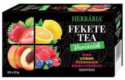 Herbária Fekete tea HERBÁRIA erdei gyümölcs-barack-citrom-eper mix 20 filter/doboz - robbitairodaszer