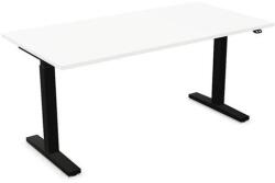 Nowy Styl Íróasztal NOWYSTYL elektromosan állítható magasságú 1600x800 mm fekete T-lábas fehér (WEUP009-00000013) - robbitairodaszer