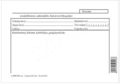  Nyomtatvány gyógyászati lap A/5 1 lapos - robbitairodaszer