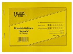 Vectraline Nyomtatvány anyagkivételezési bizonylat VECTRALINE A/5 fekvő 25x4 lapos 8 tételes (B12-114/V) - robbitairodaszer