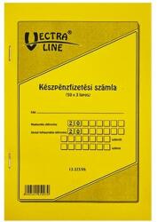 Vectraline Nyomtatvány készpénzfizetési számla VECTRALINE A/5 álló 50x3 lapos 1 áfás (B13-373/A/07) - robbitairodaszer