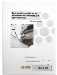  Nyomtatvány beérkező számla és áfa nyilvántartó - robbitairodaszer