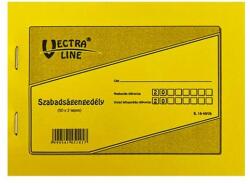 Vectraline Nyomtatvány szabadságengedély VECTRALINE A/6 fekvő 50x2 lapos (B18-49/V) - robbitairodaszer
