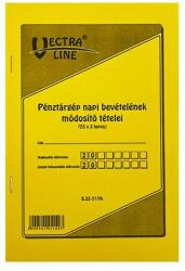 Vectraline Nyomtatvány pénztárgép napi bevételeinek módosító tételei VECTRALINE A/5 álló 25x2 példányos (B22-31)