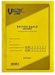 Vectraline Nyomtatvány építési napló VECTRALINE A/4 25x3 álló pótlapokkal (BÉTI820/V)