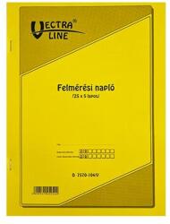 Vectraline Nyomtatvány felmérési napló VECTRALINE A/4 25x5 (D7570-104/V) - robbitairodaszer